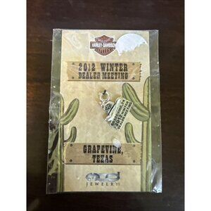 Official Harley-Davidson Sterling Silver Dealer Meeting Charm - Grapevine 2012